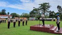 32 Perwira dan Bintara Polres Kuansing Naik Pangkat