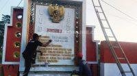 Wujud Cinta NKRI, LSK Memperindah Tugu Pancasila di Jalan Watu Ulo